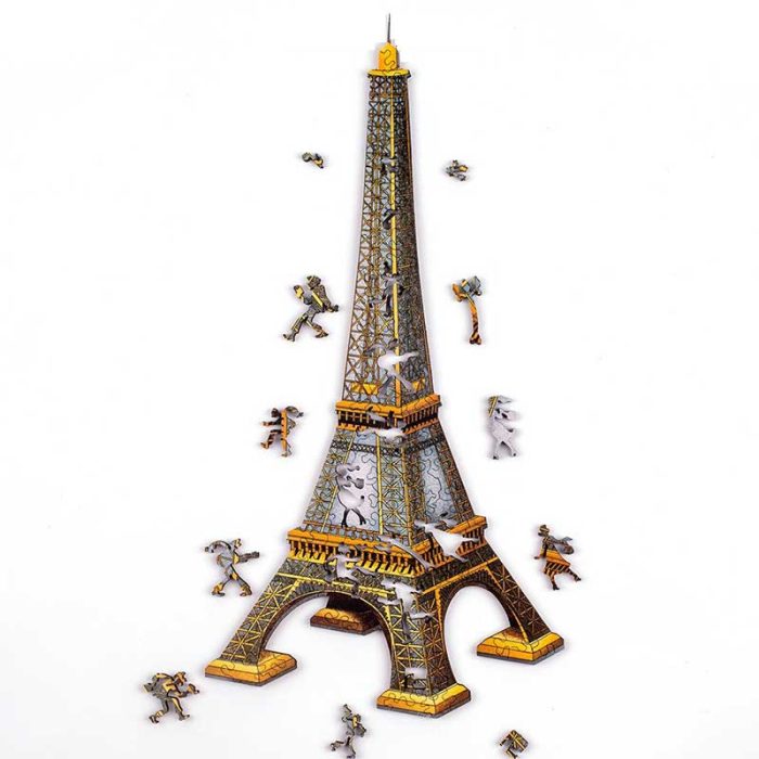 Eiffel Tower - Themed Whimsy Pieces Shaped Wooden Puzzle