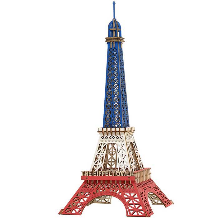 Eiffel Tower 3D 3 Colors